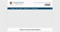 Desktop Screenshot of expertsleep.com